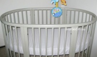 Овальная кроватка трансформер 5 в 1 Ovalbed Gray - серая