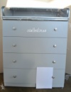 Комодик с пеленатором Gray NEW